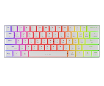 Klawiatura Genesis Thor 660 G2 Gateron Brown (biała)